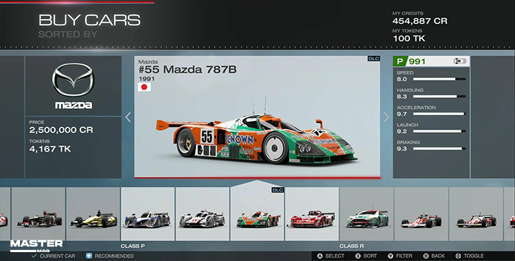 انتخاب ماشین Forza Motorsport 5