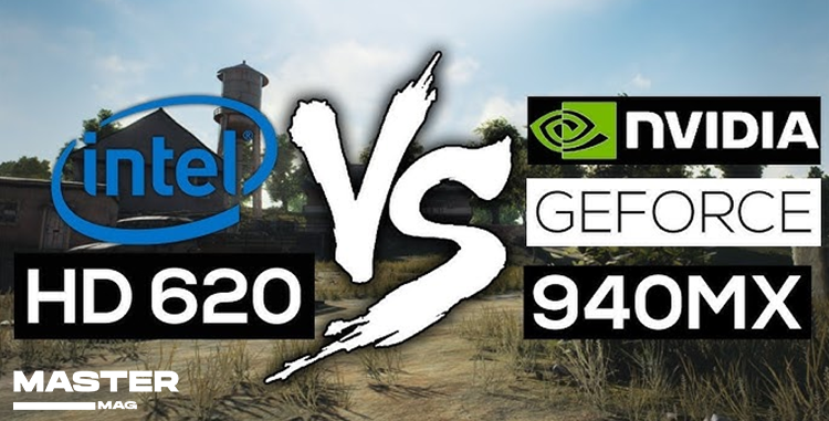 گرافیک Intel UHD Graphics 620 vs GeForce940